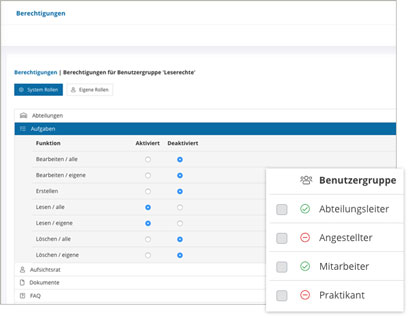 Service Portal Software Module Benachrichtigungen