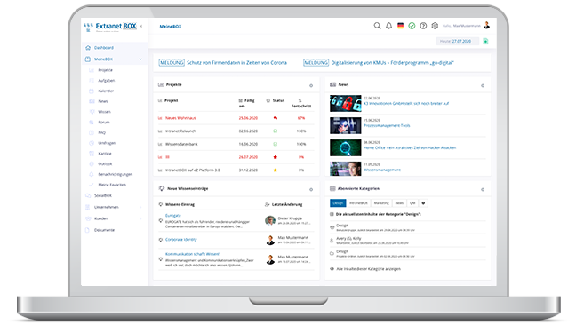 Extranet Erweiterungen Service Portal Software